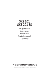 Brugsanvisning Scandomestic SKS 201 SS Køleskab
