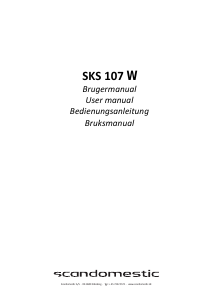Brugsanvisning Scandomestic SKS 107 W Køleskab