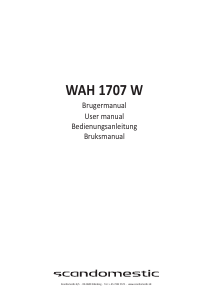 Brugsanvisning Scandomestic WAH 1707 W Vaskemaskine