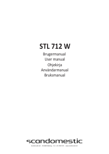 Manual Scandomestic STL 712 W Washing Machine