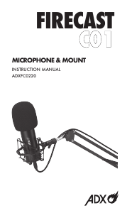 Manual ADX ADXFC0220 Microphone