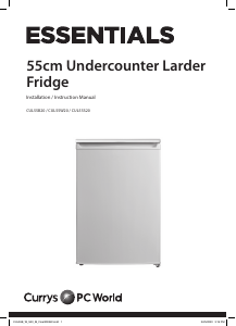 Manual Currys Essentials CUL55S20 Refrigerator