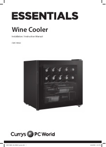 Manual Currys Essentials CWC15B20 Wine Cabinet