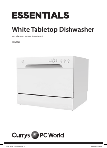 Manual Currys Essentials CDWTT20 Dishwasher
