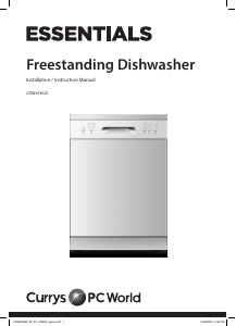 Manual Currys Essentials CDW45W20 Dishwasher