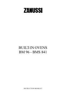 Bruksanvisning Zanussi BM96EX Ugn