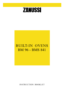 Manual Zanussi BM96EW Oven
