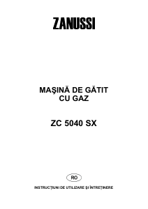 Manual Zanussi ZC5040SX Aragaz