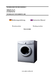 Manual PKM WA5-E1008 Washing Machine