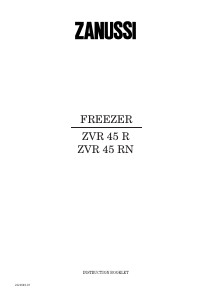 Manual Zanussi ZVR 45 R Freezer