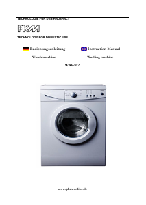 Manual PKM WA6-812 Washing Machine