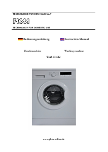 Handleiding PKM WA6-E1512 Wasmachine