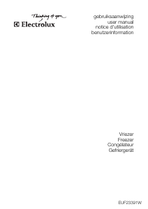 Mode d’emploi Electrolux EUF23391W Congélateur