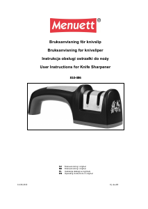 Instrukcja Menuett 810-486 Ostrzałka do noży