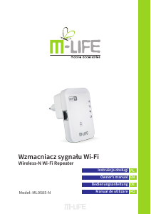 Instrukcja M-Life ML0585 Wzmacniacz WiFi