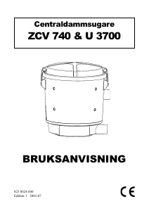 Bruksanvisning Electrolux ZCV740 Dammsugare