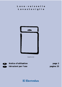 Mode d’emploi Electrolux ESL4161 Lave-vaisselle