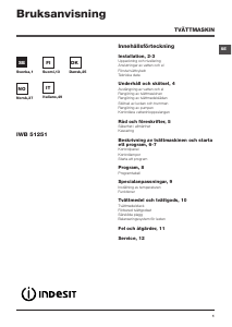 Manuale Indesit IWB 51251 Lavatrice