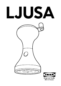 Priručnik IKEA LJUSA Baterijska svjetiljka