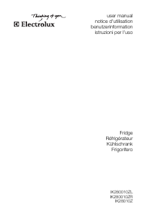 Manuale Electrolux IK28010Z Frigorifero