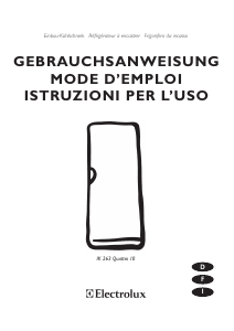 Mode d’emploi Electrolux IK263QUATTRO10RE Réfrigérateur