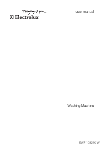Manual Electrolux EWF108210W Washing Machine