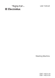Manual Electrolux EWF148315W Washing Machine