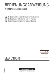 Bedienungsanleitung Küppersbusch EEB 6300.8 MX Backofen