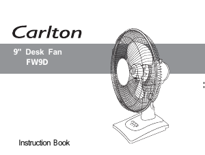 Manual Carlton FW9D Fan