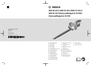 Priručnik Bosch UniversalHedgeCut 18-500 Škare za živicu