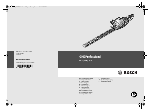 Manual de uso Bosch GHE 60 T Tijeras cortasetos