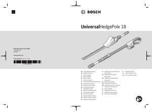 Návod Bosch UniversalHedgePole 18 Plotové nožnice