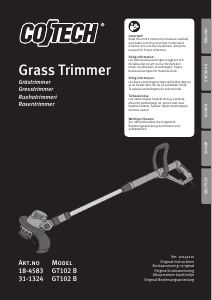 Bruksanvisning Cotech GT 102 B Gresstrimmer