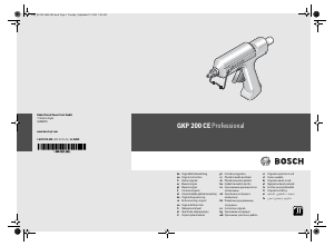 Használati útmutató Bosch GKP 200 CE Ragasztópisztoly