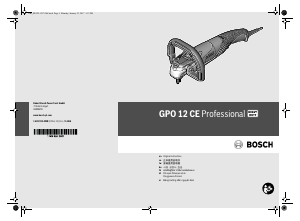 说明书 博世 GPO 12 CE Professional 抛光机