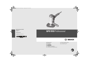 Manual Bosch GPO 950 Polisher