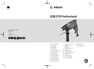 Manual Bosch GSB 570 Maşină de găurit cu percuţie