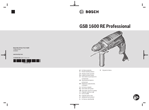 Használati útmutató Bosch GSB 1600 RE Ütvefúró