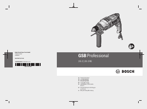 Manual Bosch GSB 20-2 Impact Drill