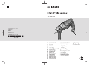 Bruksanvisning Bosch GSB 780 Professional Slagborrmaskin