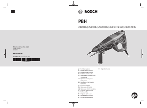 Руководство Bosch PBH 2900 FRE Перфоратор