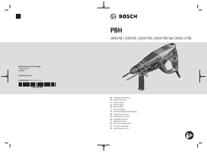 Εγχειρίδιο Bosch PBH 2900 RE Περιστροφικό σφυρί