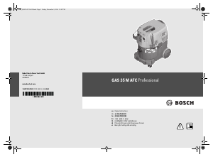 Panduan Bosch GAS 35 M AFC Penyedot Debu