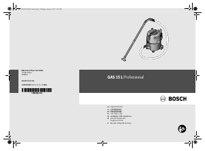 Manual Bosch GAS 15 L Vacuum Cleaner