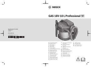 사용 설명서 보쉬 GAS 18V-10 L 진공 청소기