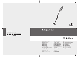 Manuale Bosch EasyVac 12 Aspirapolvere