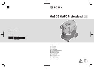 Manual Bosch GAS 35 H AFC Aspirador
