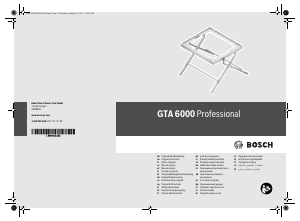 Kasutusjuhend Bosch GTA 6000 Tööpink