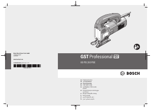 说明书 博世 GST 80 PB 线锯