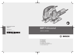 说明书 博世 GST 140 CE 线锯